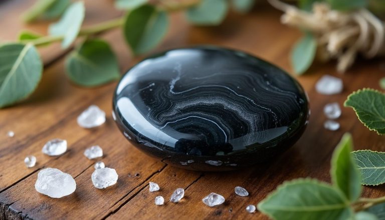 découvrez les propriétés et bienfaits de la pierre agate noire en lithothérapie, une pierre naturelle utilisée pour apporter équilibre, protection et énergie positive.