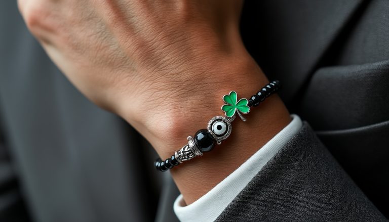 découvrez comment allier style et symbolisme en portant un bracelet porte-bonheur pour homme, un accessoire unique qui apporte chance et élégance à votre poignet.